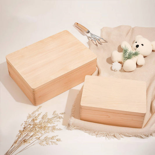 Plant Scouts - Handcrafted Wooden Keepsake Box – Natural Decor Storage