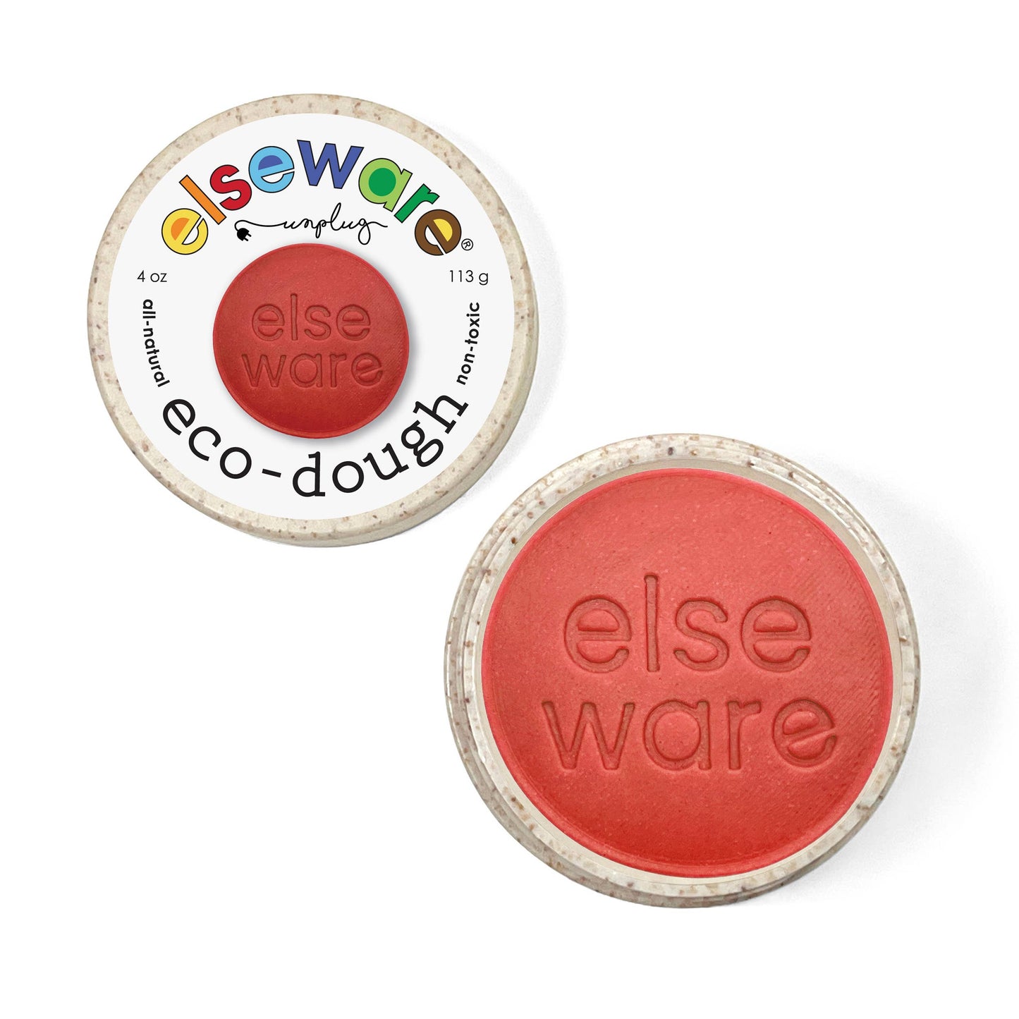 elseware unplug - Eco-Dough 12ct Singles - 1/4 lb - Natural, Non-Toxic