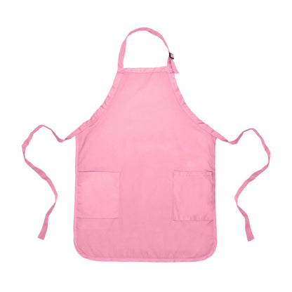 Dalix - DALIX Apron Restaurant Home Spun Poly Cotton 2 Pockets