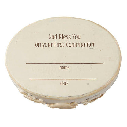Christian Brands Catholic - Remembrance 6" H First Communion Keepsake Box - Girl