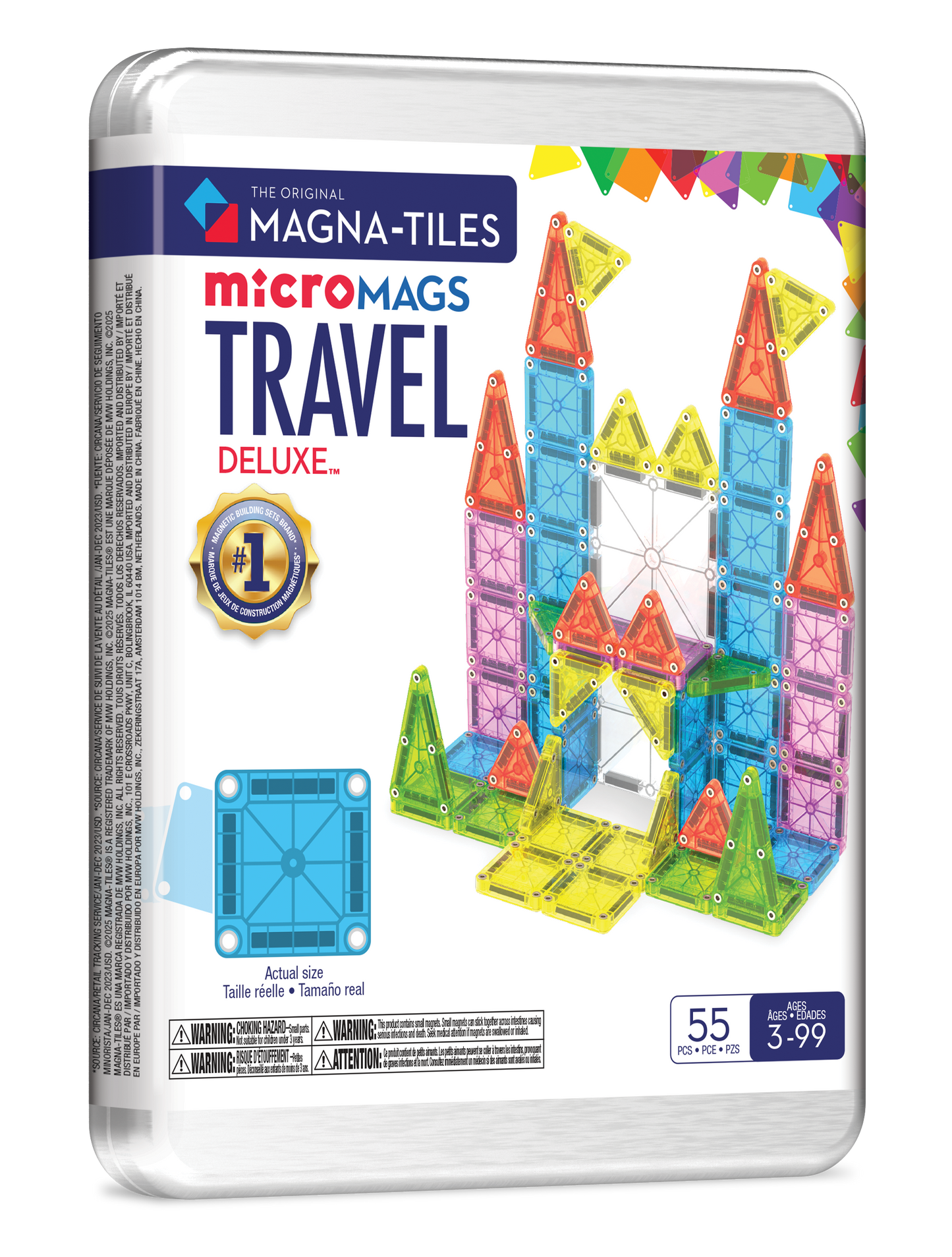 Magna-Tiles - Magna-Tiles Travel Set Deluxe 55-Piece Set