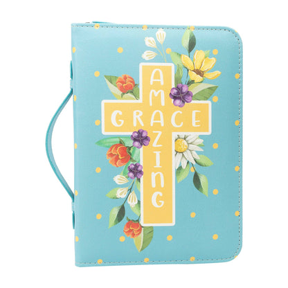 Divinity Boutique - Bible Cover: Amazing Grace w/Cross