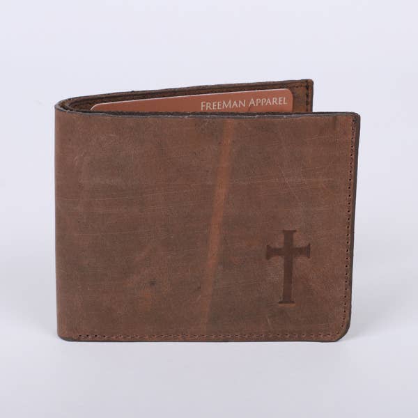 Swanson Christian Products - Men's Wallet - Leather - Cross