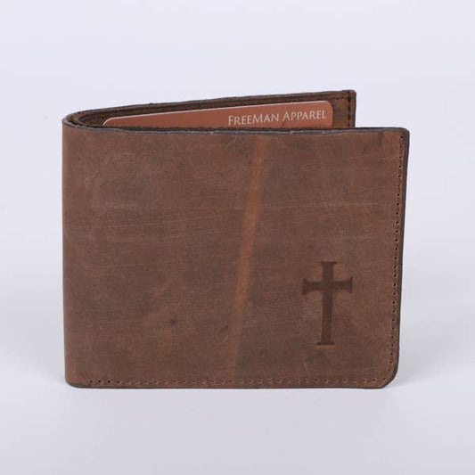 Swanson Christian Products - Men's Wallet - Leather - Cross