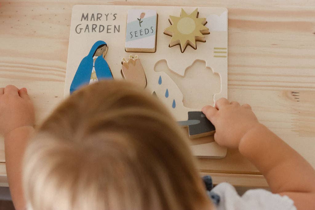 Be A Heart - Mary's Garden Wooden Puzzle