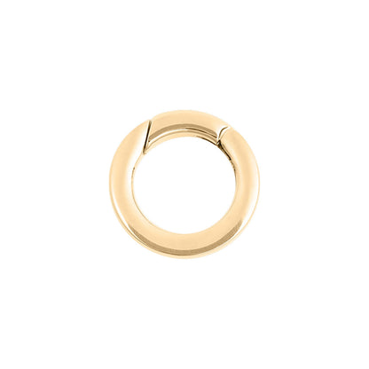 WJW - 18K Gold PVD Stainless Steel Circle Carabiner Charm Clasp