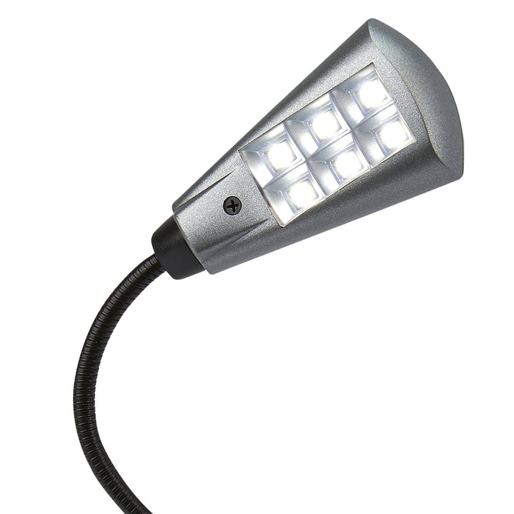 Carson - Adjustable Clip-On Gooseneck LED Book Light with 6 LEDs