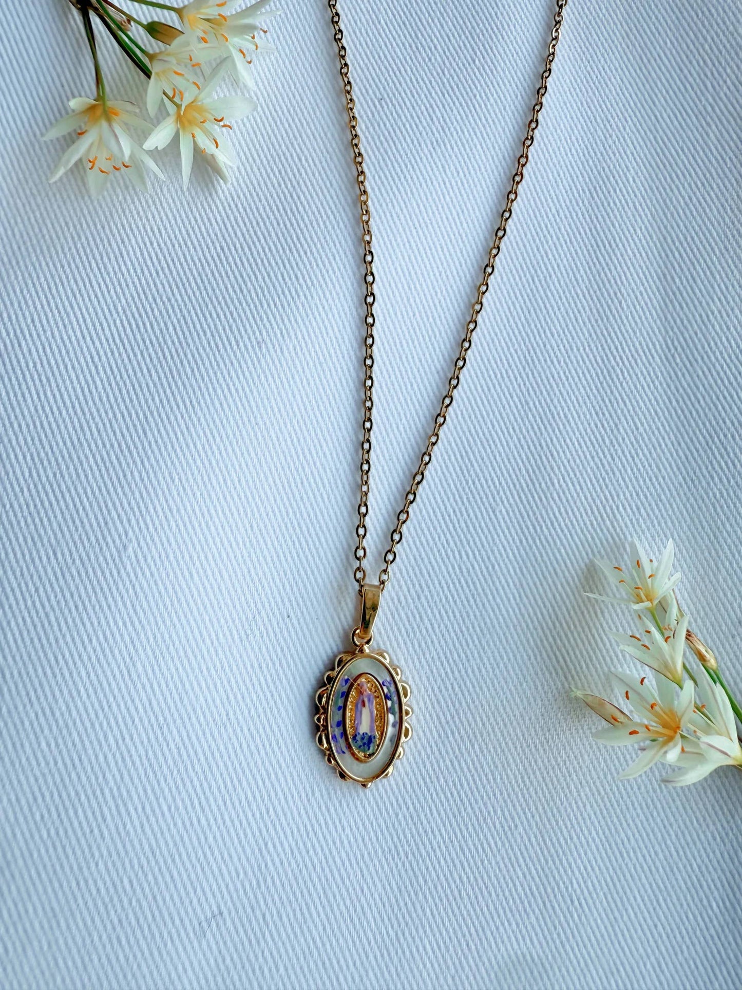 Harleigh Leonards Designs - Dainty Our Lady in Lavender 