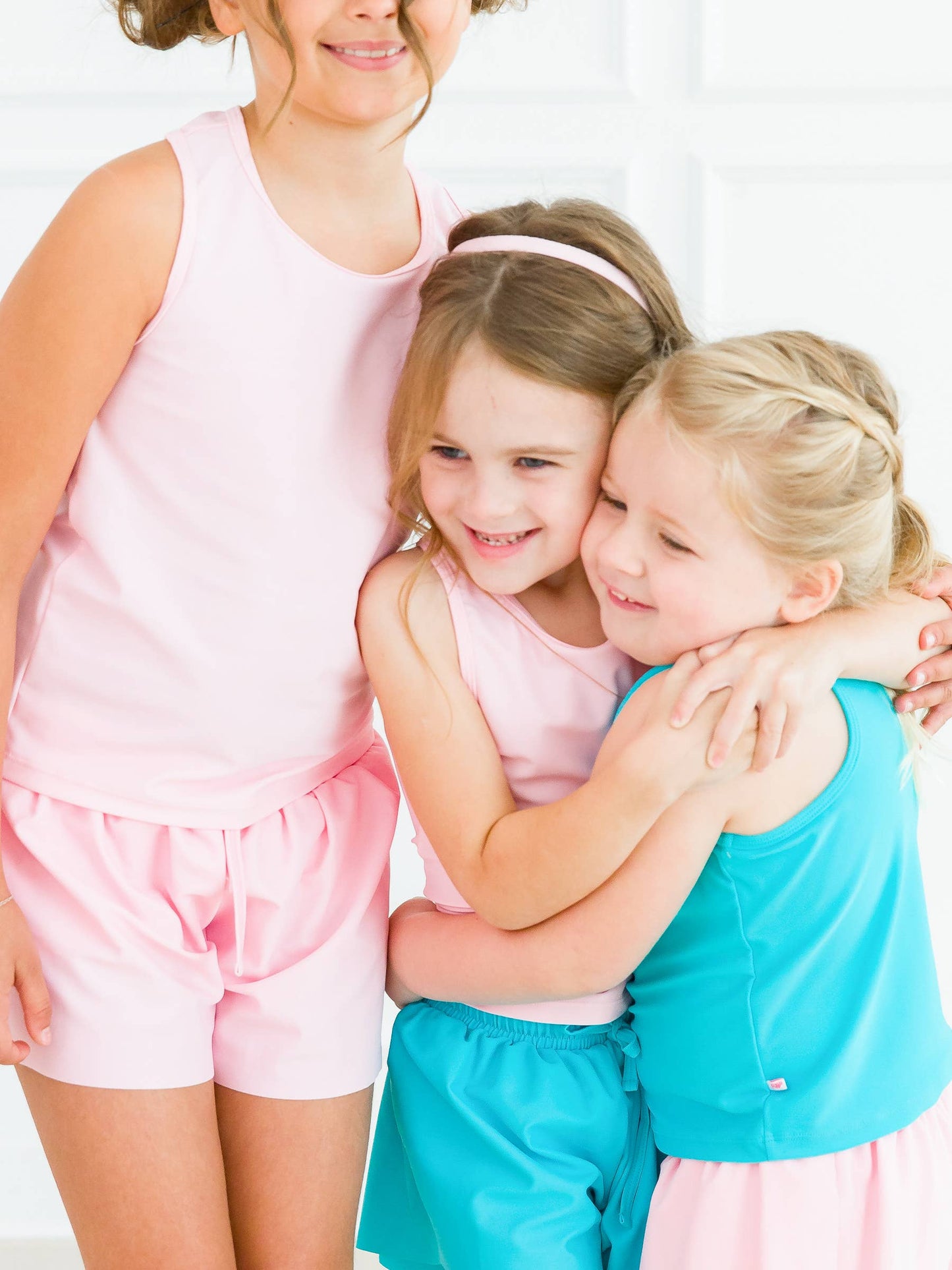 RuffleButts + RuggedButts - Girls Pink Active Butterfly Shorts