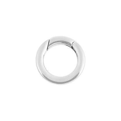 WJW - 18K Gold PVD Stainless Steel Circle Carabiner Charm Clasp