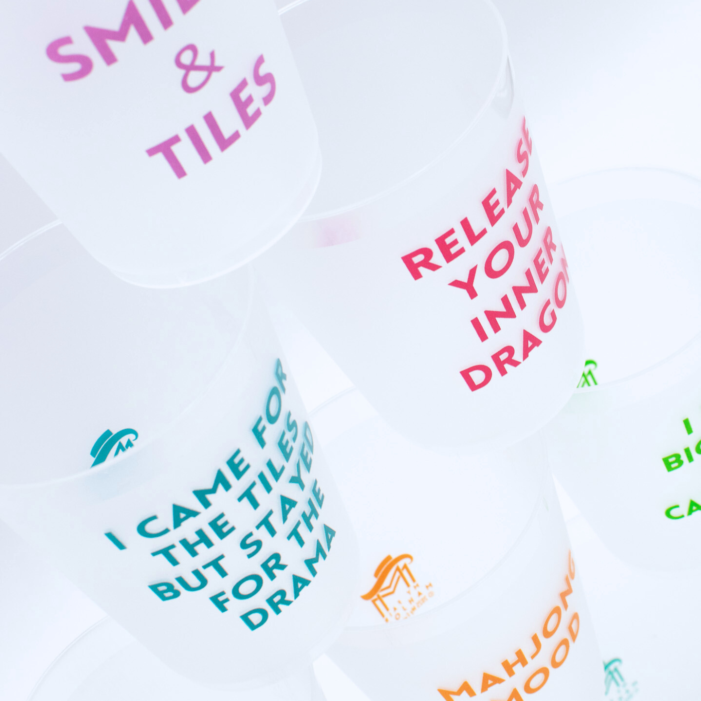 My Fair Mahjong - Mahjong Frosted Cups  |  10 Different Designs in Every Pack