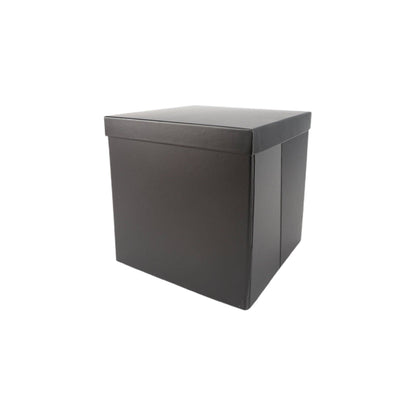 LA Ribbons Wholesale - 9"x 9"x 9" Collapsable Gift Box w/ Removable Lid | Matte Black