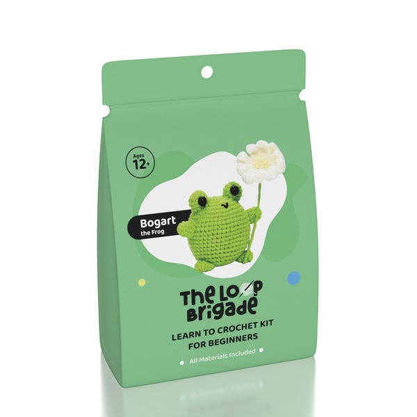 Showcase - The LOOP Brigade: DIY Mini Crochet Plush Toy Complete Kit For Beginners - Bogart the Frog