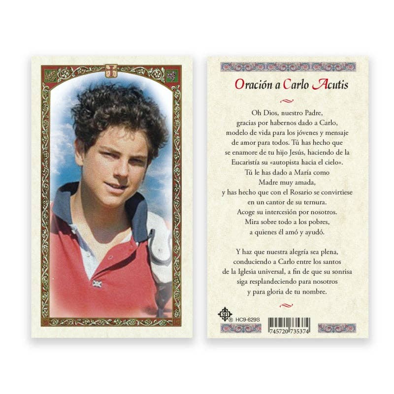SAN JUDITAS RELIGIOUS ARTICLES - PRAYER TO CARLO ACUTIS