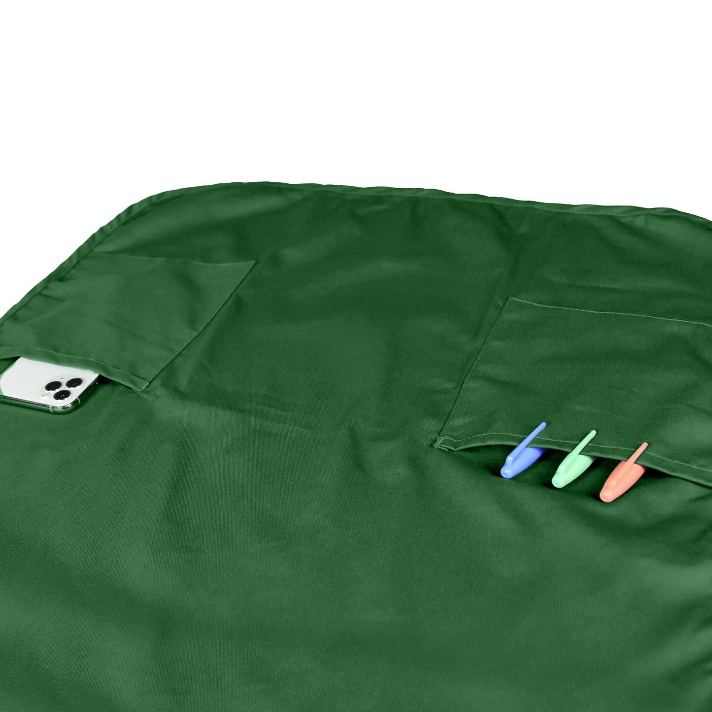 Dalix - DALIX Apron Restaurant Home Spun Poly Cotton 2 Pockets