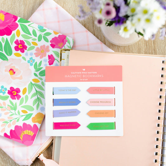 The Daily Grace Co - Magnetic Bookmarks | Motivational Page Markers