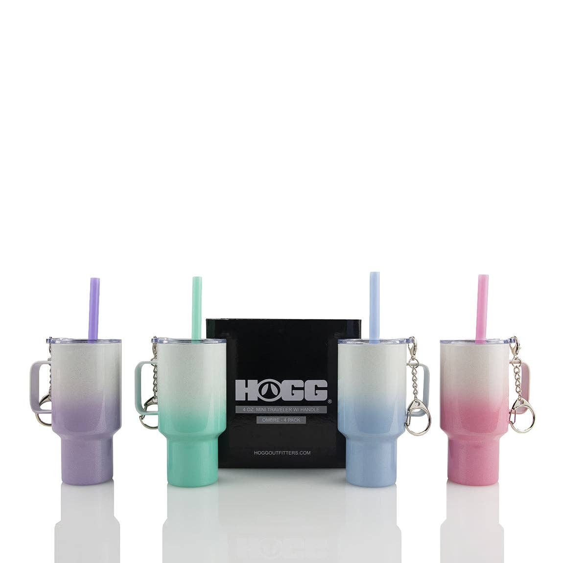 Hogg Outfitters - 4oz SUBLIMATION MINI TRAVELER TUMBLER SET - 4 PACK