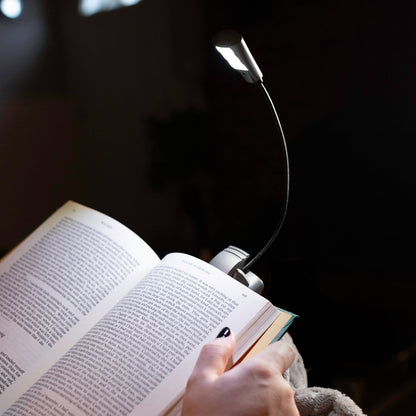 Carson - Adjustable Clip-On Gooseneck LED Book Light with 6 LEDs