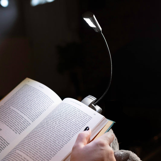 Carson - Adjustable Clip-On Gooseneck LED Book Light with 6 LEDs