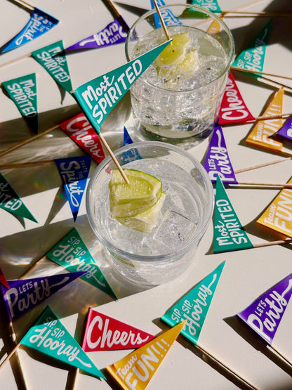 Most Spirited - Pennant Cocktail Picks