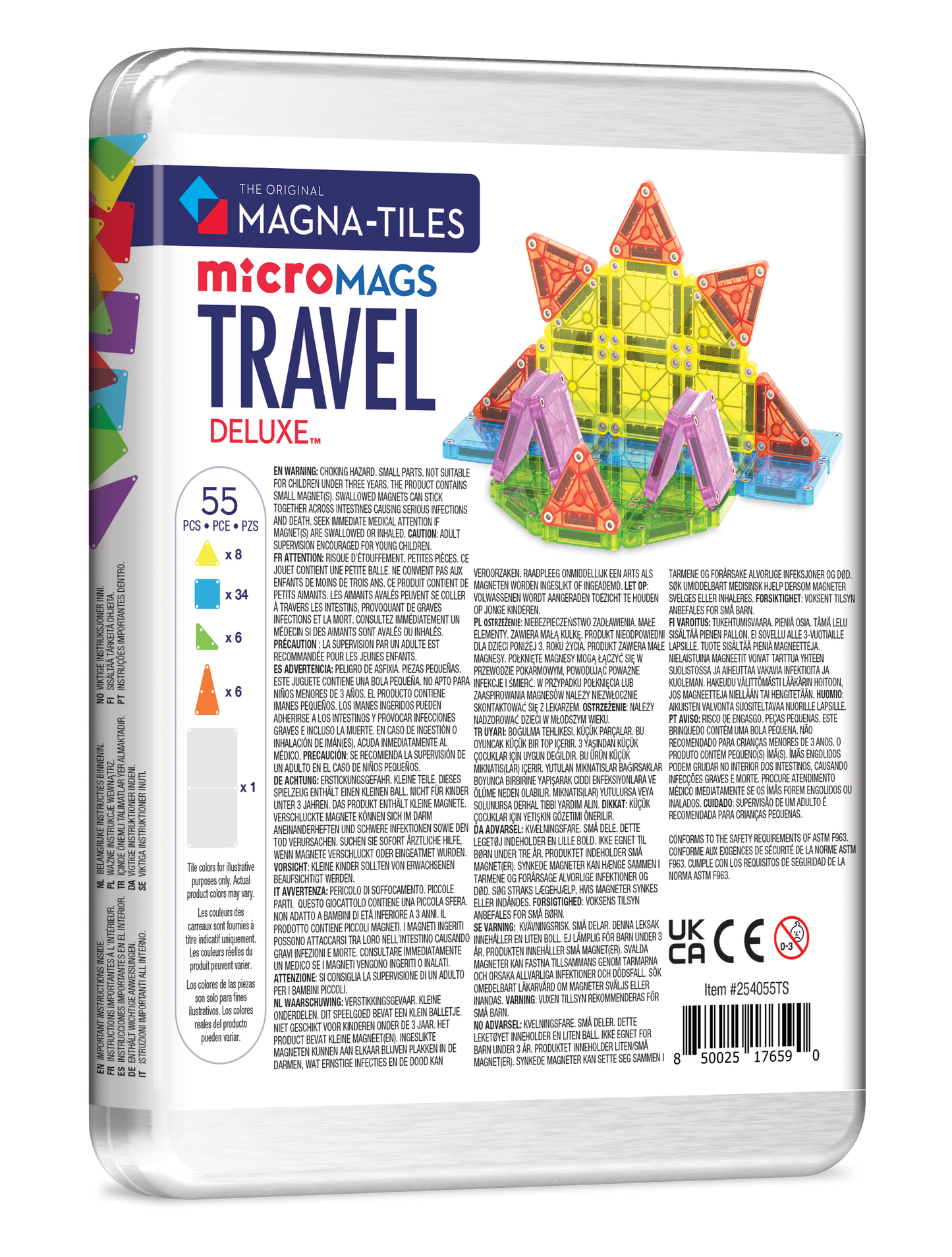 Magna-Tiles - Magna-Tiles Travel Set Deluxe 55-Piece Set