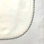 Zsa Zsa & LoLLi Monogram Blanks - Picot Trim/ Receiving Blanket Baby Gift, Embroidery, Mono