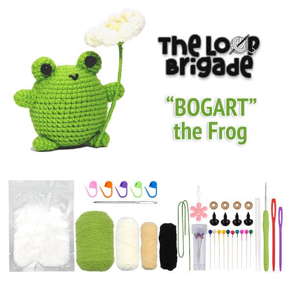 Showcase - The LOOP Brigade: DIY Mini Crochet Plush Toy Complete Kit For Beginners - Bogart the Frog