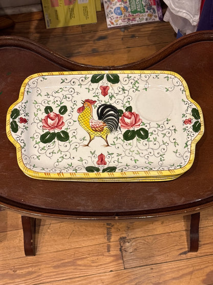 UCAGCO Roosters & Roses Japanese snack tray