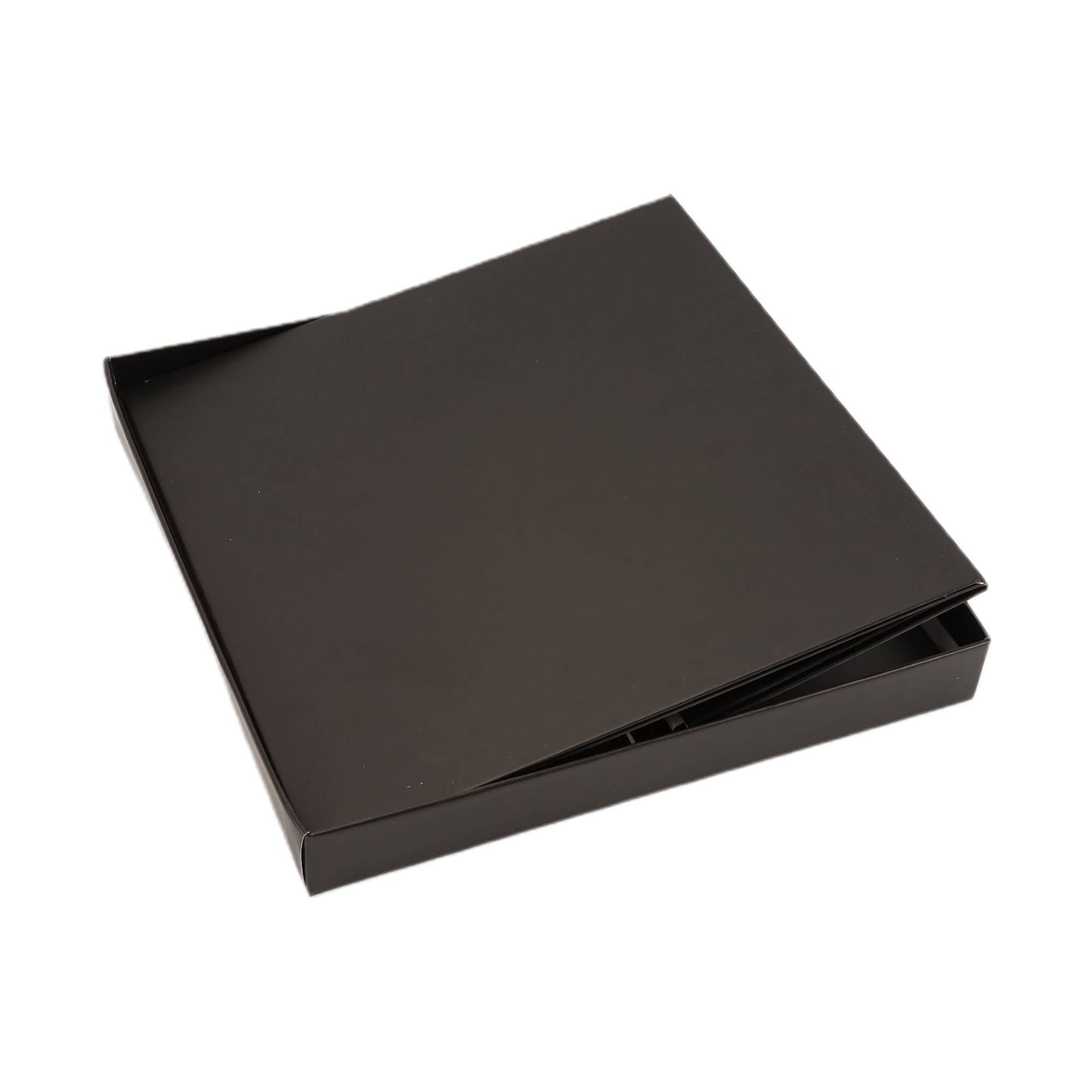 LA Ribbons Wholesale - 9"x 9"x 9" Collapsable Gift Box w/ Removable Lid | Matte Black