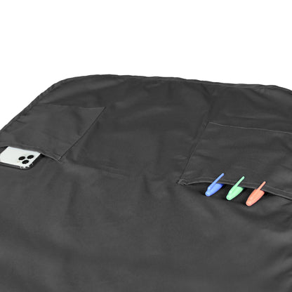 Dalix - DALIX Apron Restaurant Home Spun Poly Cotton 2 Pockets