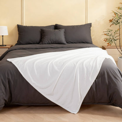 Awesome Home - Ultra Soft Cozy Fleece Throw Blanket, 50"Wx60"L