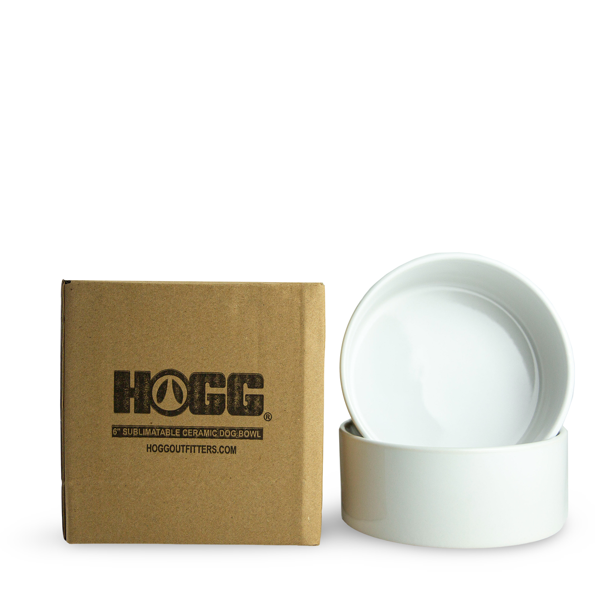 Hogg Outfitters - 6" SUBLIMATION CERAMIC DOG BOWL (2 PACK)