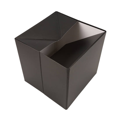LA Ribbons Wholesale - 9"x 9"x 9" Collapsable Gift Box w/ Removable Lid | Matte Black