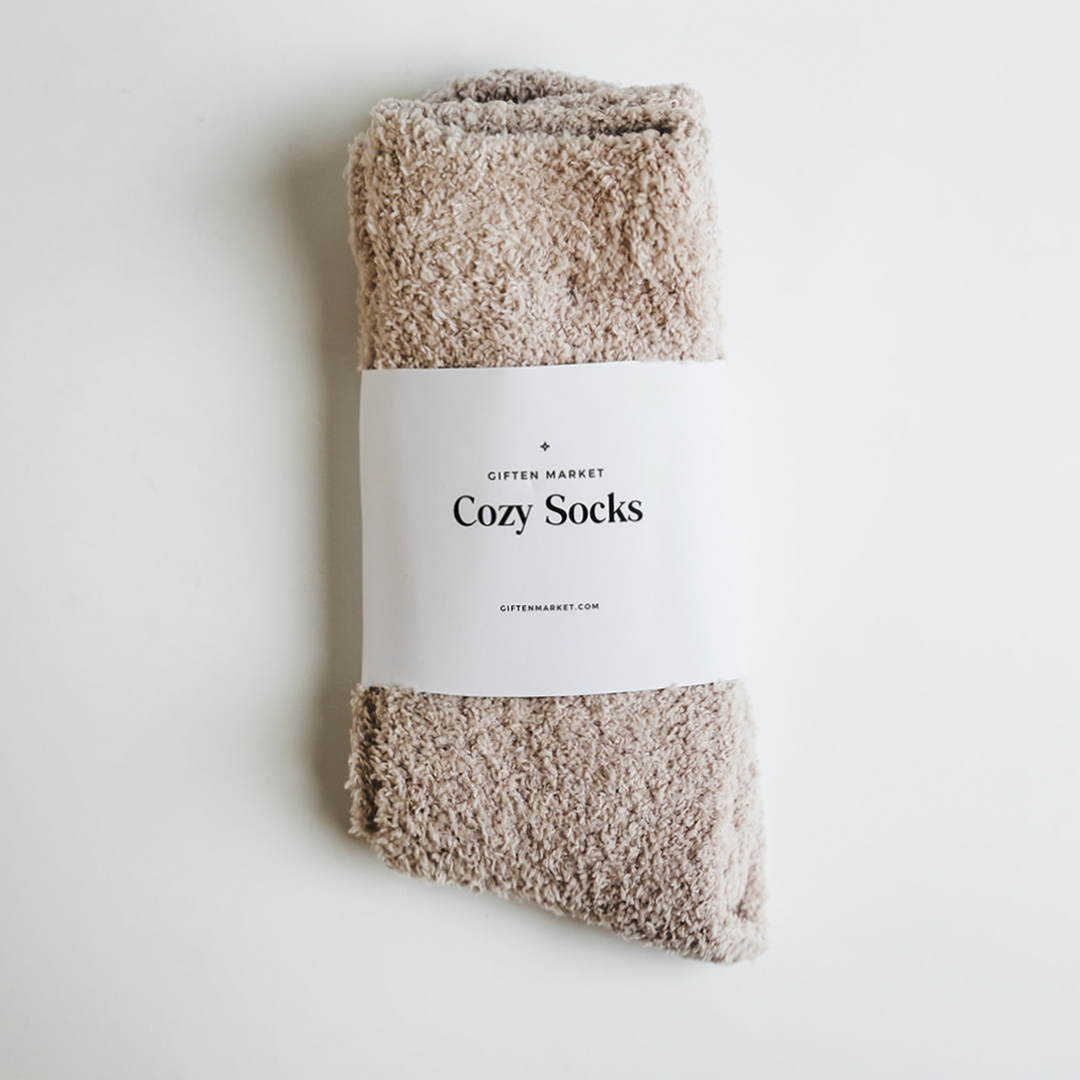 Giften Market - Cozy Cloud Socks - Ivory - Warm & Soft - Women’s Gift