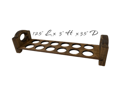Rustic Haven Decor - Layer Egg Tray Holder Countertop - Wooden Rack Stackable.