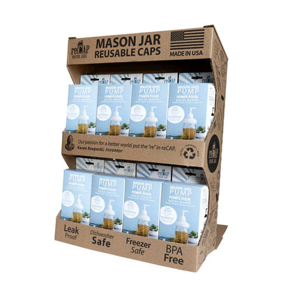 ReCAP® Mason Jars Pump Dispenser, Regular Mouth |