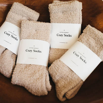 Giften Market - Cozy Cloud Socks - Ivory - Warm & Soft - Women’s Gift