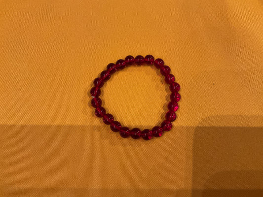 Glass bead bracelet