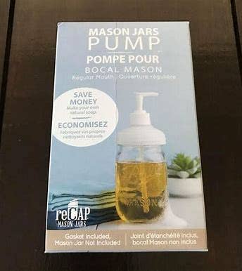 ReCAP® Mason Jars Pump Dispenser, Regular Mouth |