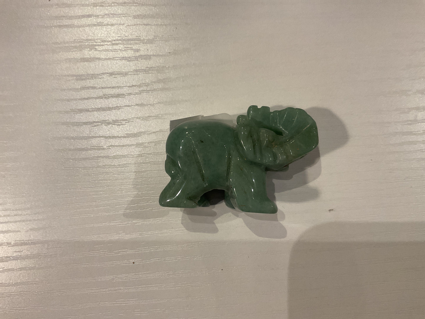 Green adventurine elephant