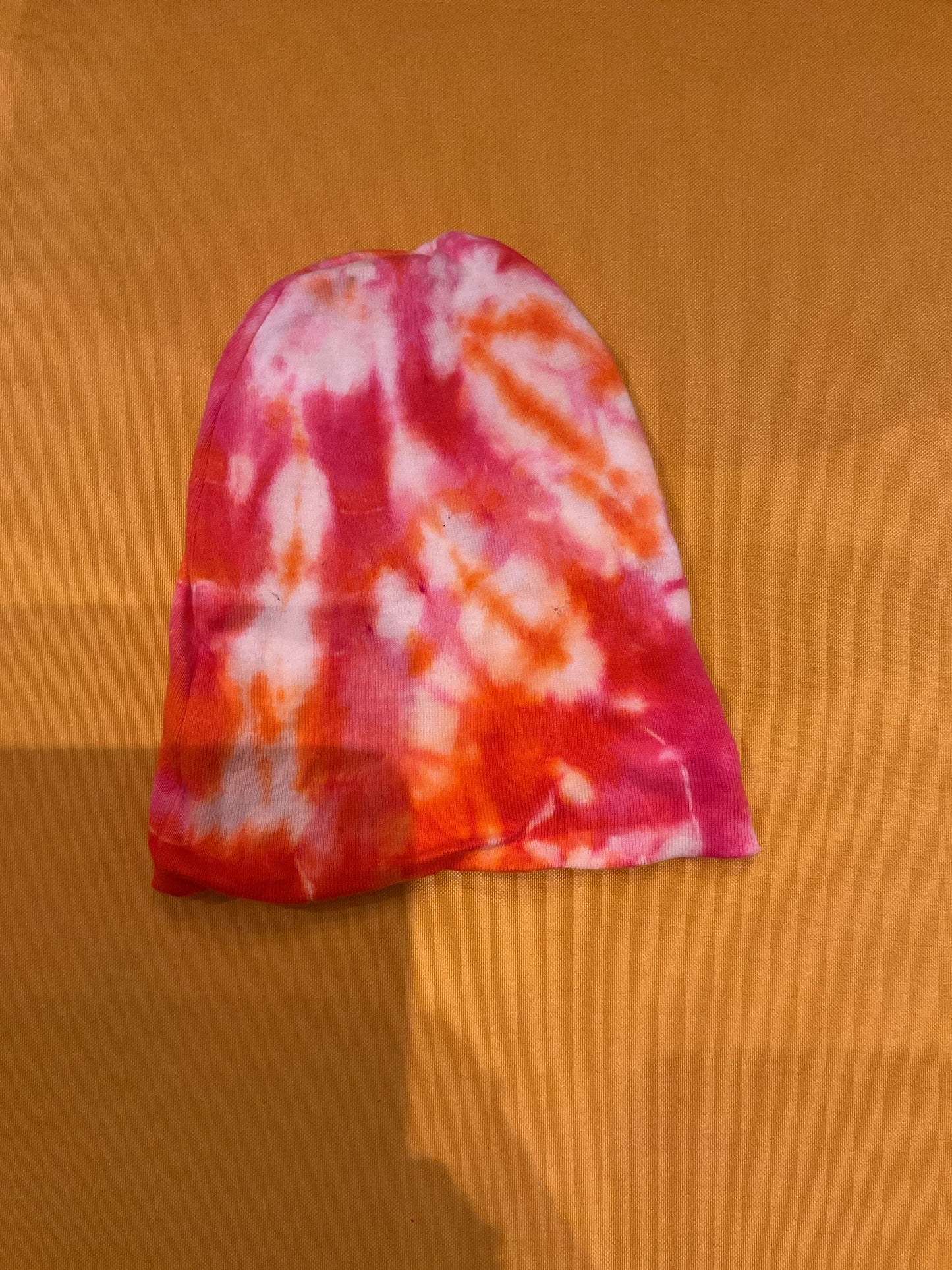 Catmaid tie dye pink,orange kids hat
