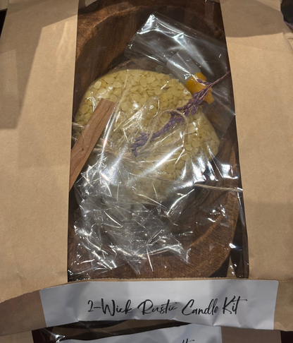Rustic Two-Wick Candle Making Kit