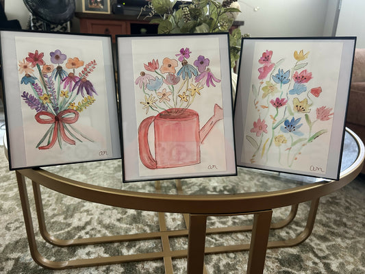 Framed floral minis