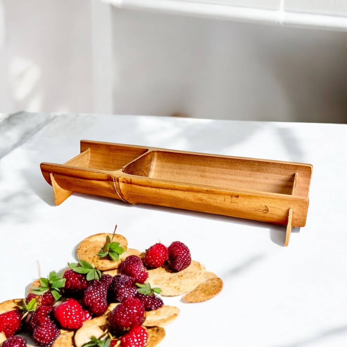 Bamboo Switch - Handcrafted Bamboo Natural Tray | Display Bestseller