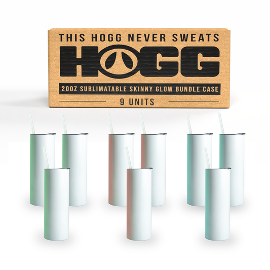 Hogg Outfitters - 20oz SUBLIMATION SKINNY GLOW BUNDLE (9 UNITS)