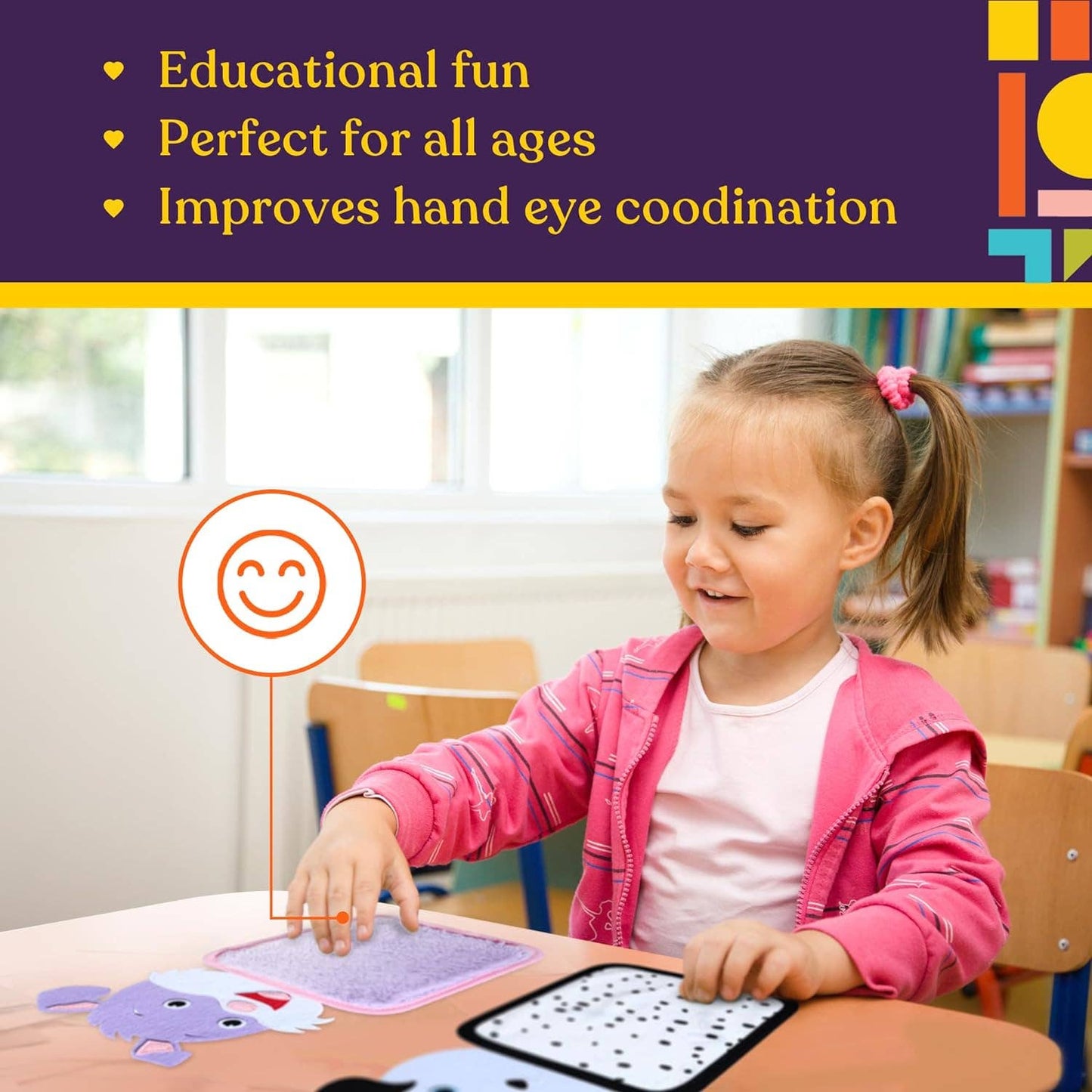 Special Supplies - Special Supplies Sensory Zoo Animal Mats, 10 Sets, Tactile Stimulation for Kids, Supports Autistic and Processing Challenges, Calming and Stimulating Early Learning Play