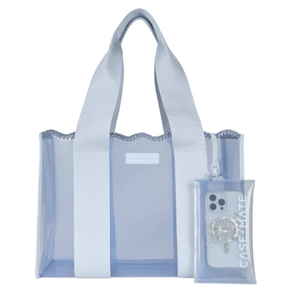 Case-Mate - Case-Mate Carolina Blue Crochet Wave Jelly Tote Bag