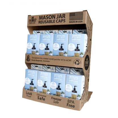 ReCAP® Mason Jars Pump Dispenser, Regular Mouth |