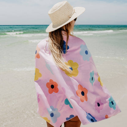 Katydid - Flowers & Check Quick Dry Towel