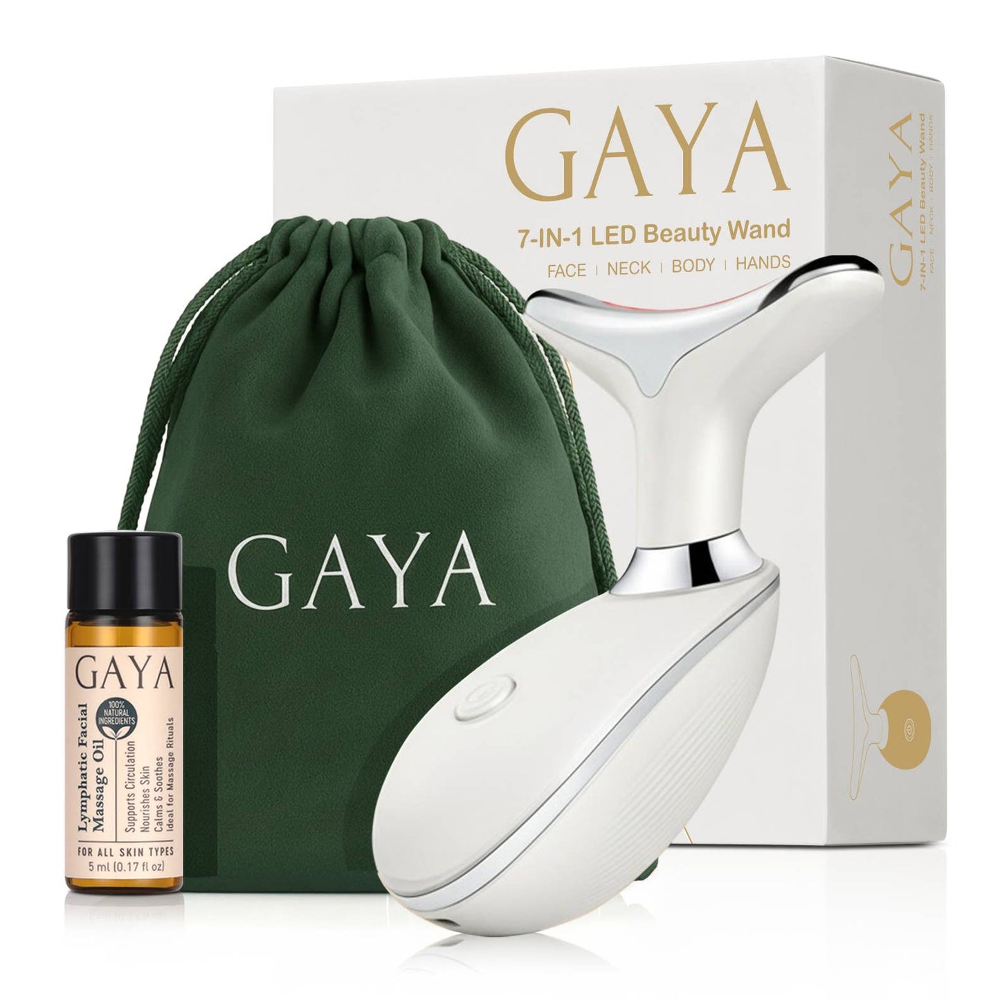 GAYA - Red Light Therapy 7-in-1 Beauty Wand – Lift, Glow & Smooth
